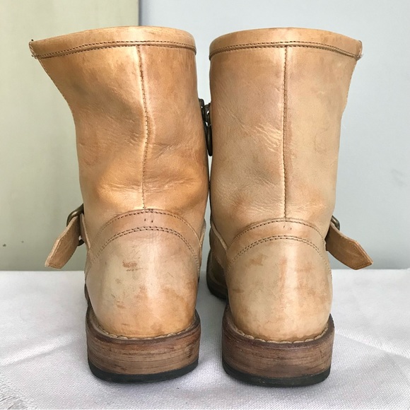 FIORENTINI + BAKER Eternity Eli Leather Zip Half Calf Moto Boots - Picture 3 of 14